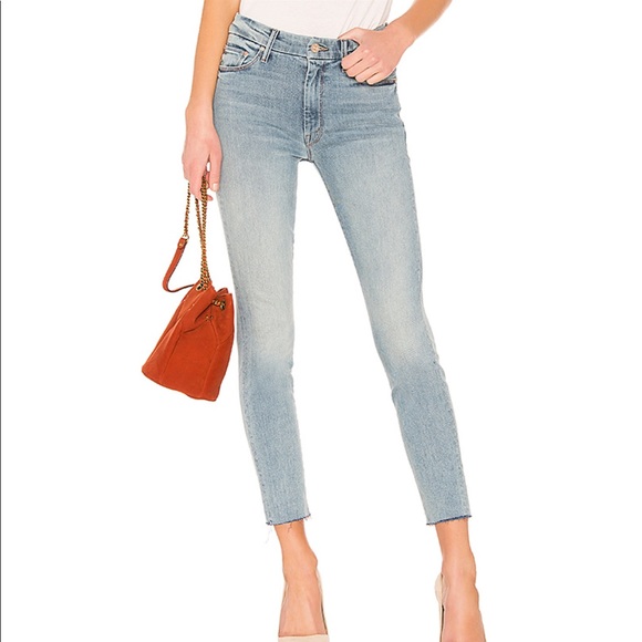 MOTHER Denim - MOTHER HIGH WAISTED LOOKER ANKLE FRAY JEAN